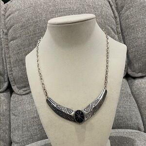 Silver Geometric Necklace